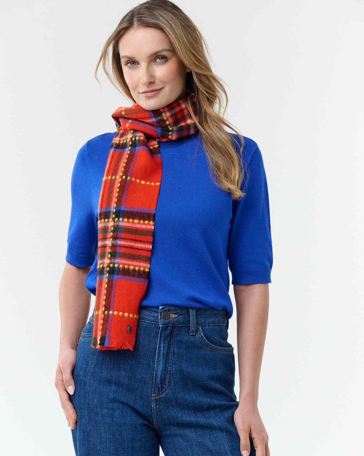 Sharp Tartan Blazer Scarf