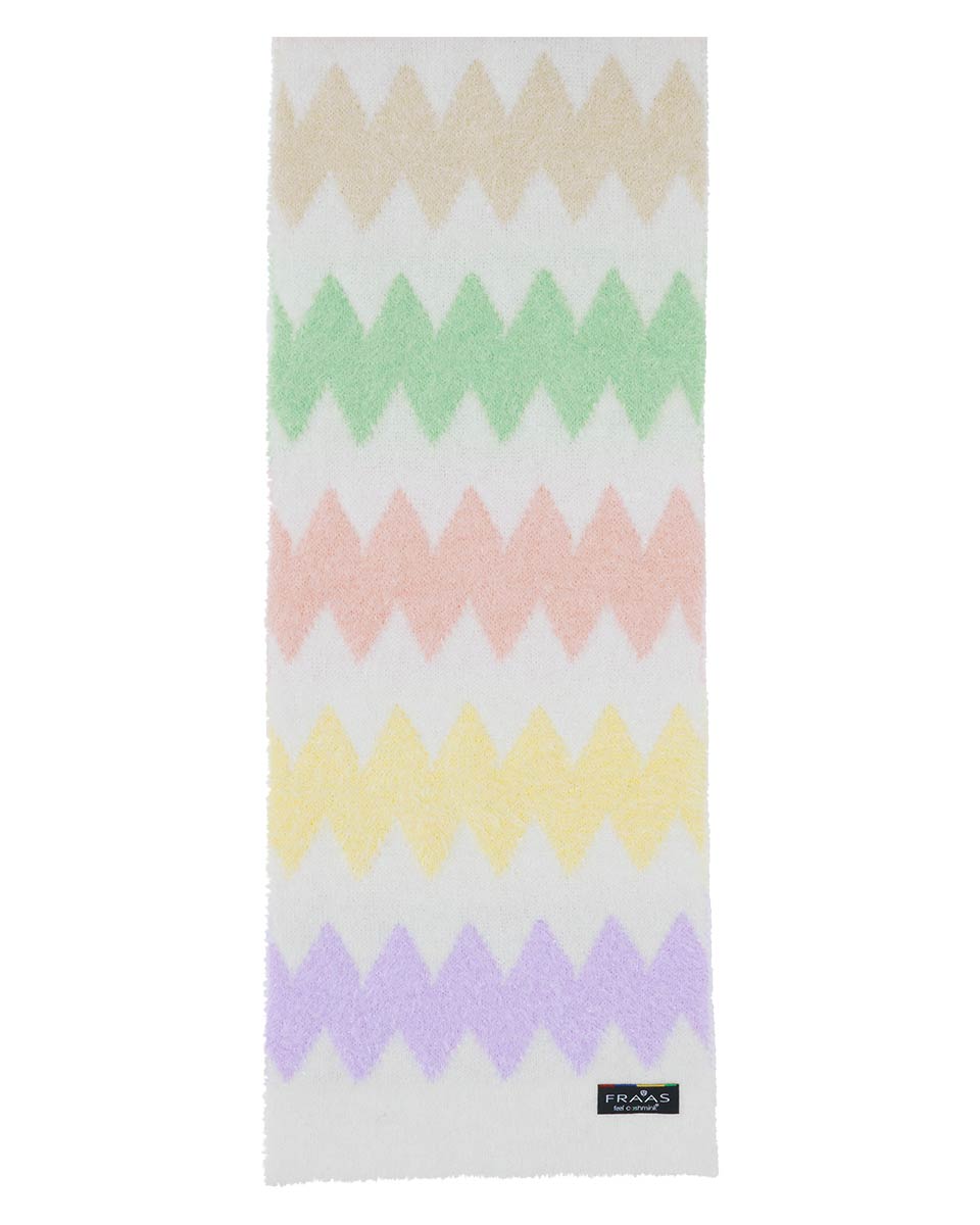 Luxe Fuzzy Zig Zag Scarf