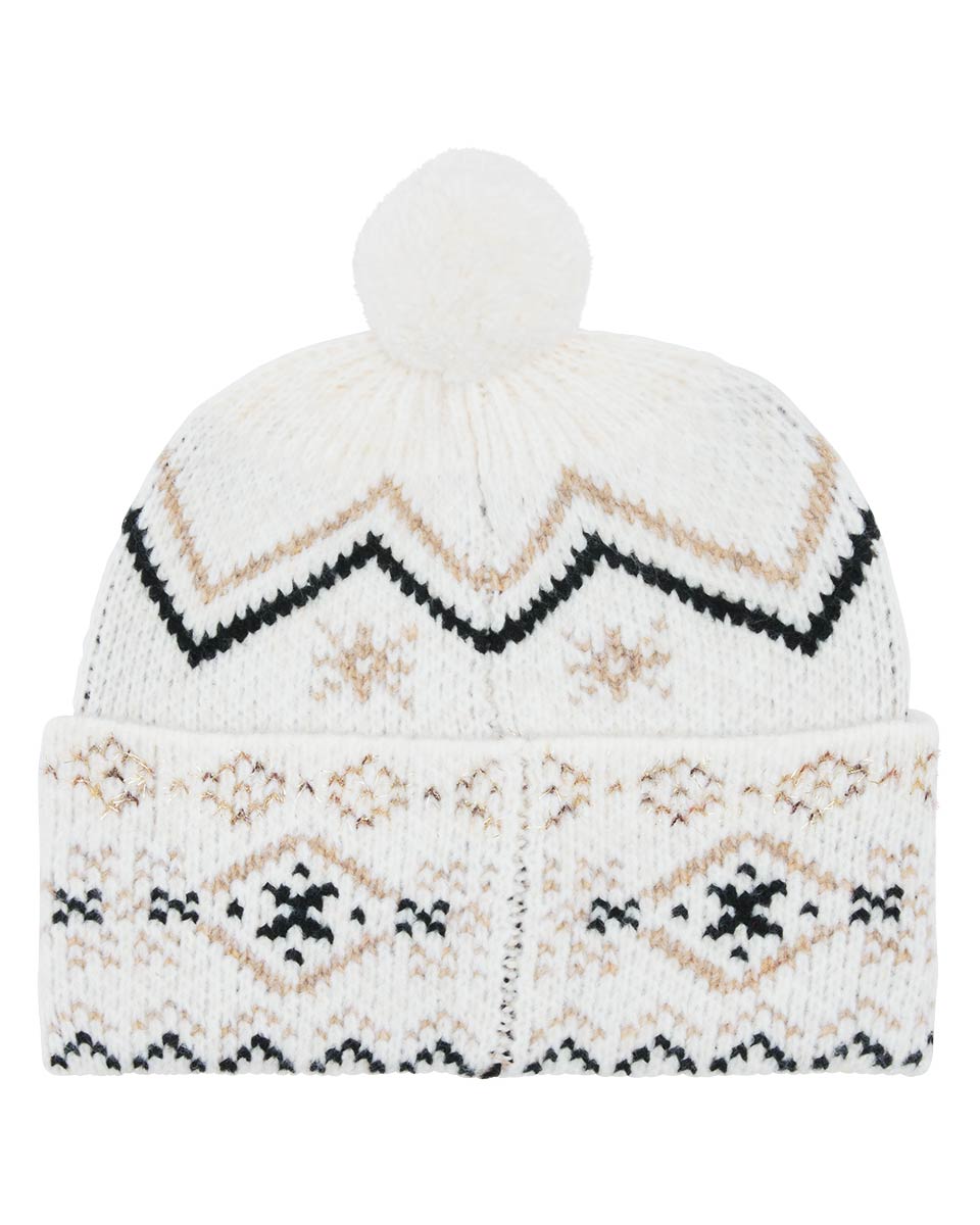 Holiday Shimmer Pom Beanie