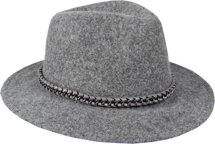 Felted Fedora with Chain