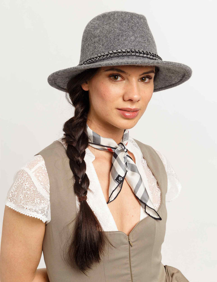 Felted Fedora with Chain