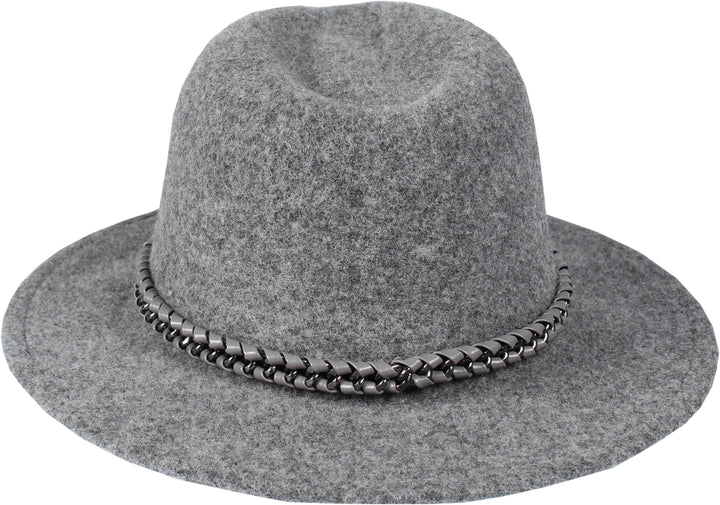Felted Fedora with Chain