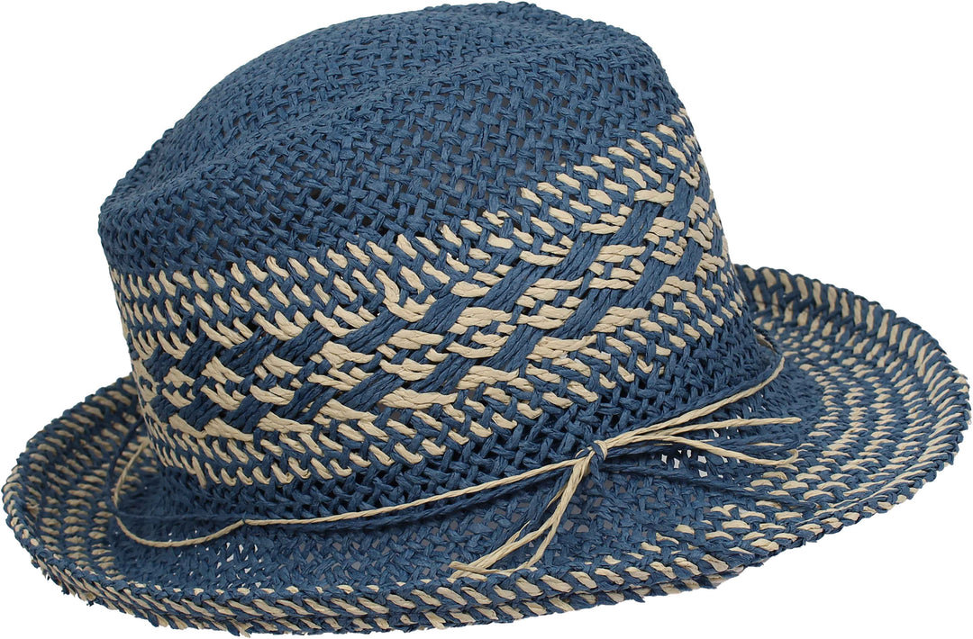 Loevenich Two Tone Crochet Trilby