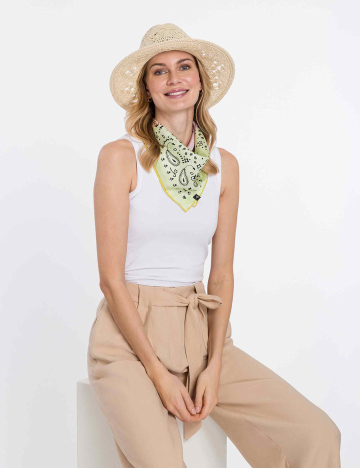 Loevenich Boho Crochet Wide Brim Fedora