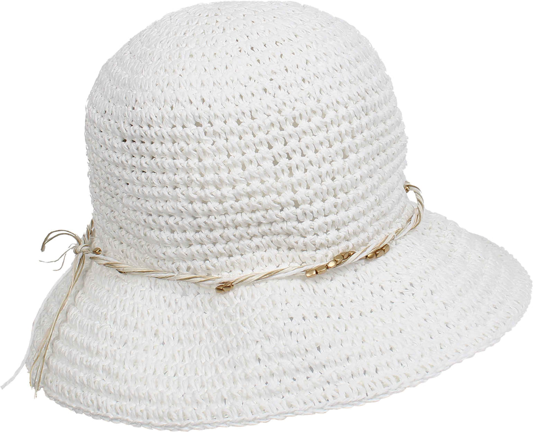 Loevenich Crochet Cloche Twisted Bead Trim