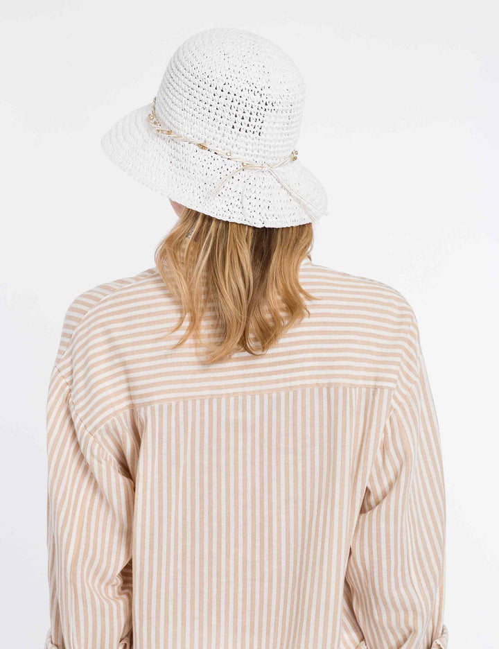 Loevenich Crochet Cloche Twisted Bead Trim