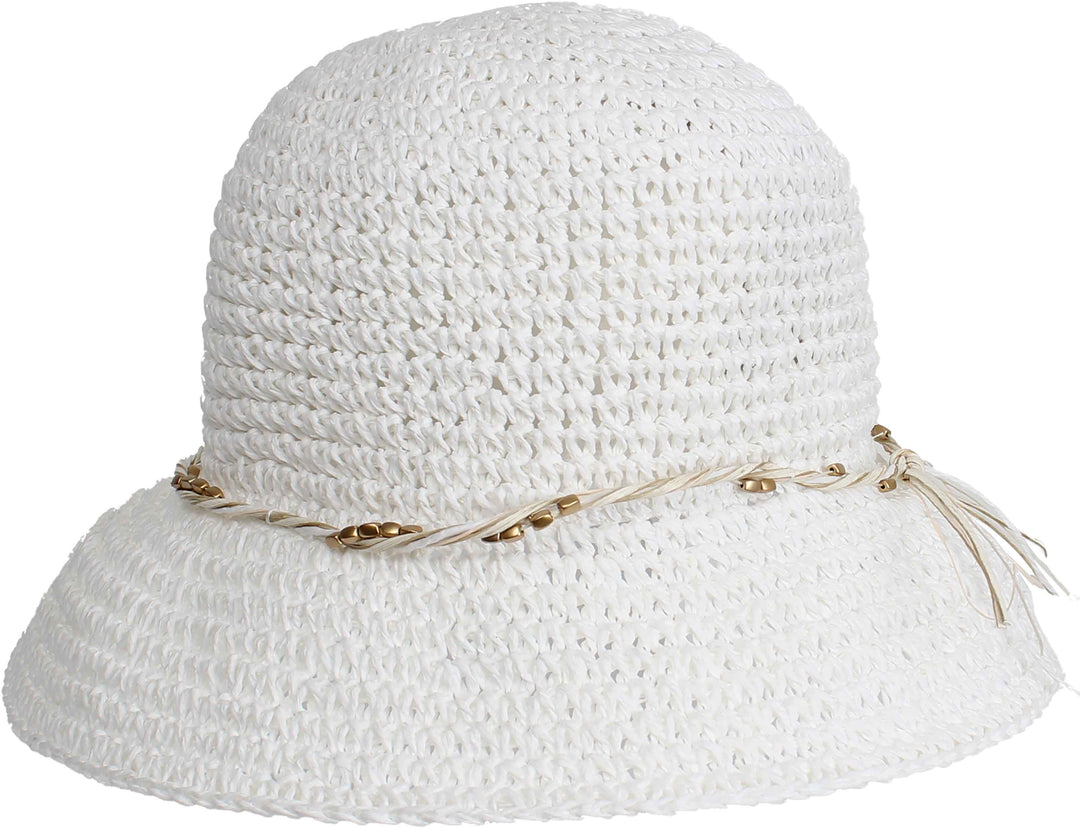 Loevenich Crochet Cloche Twisted Bead Trim