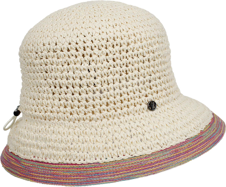 Loevenich Convertible Cloche with Contrast Trim