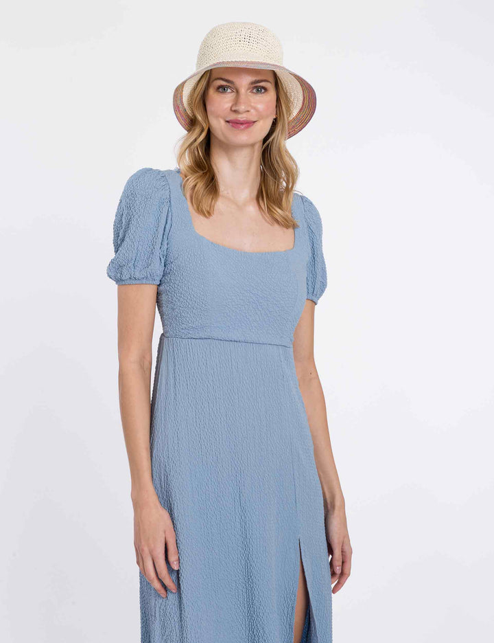 Loevenich Convertible Cloche with Contrast Trim