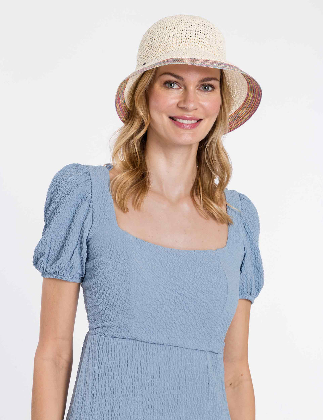 Loevenich Convertible Cloche with Contrast Trim
