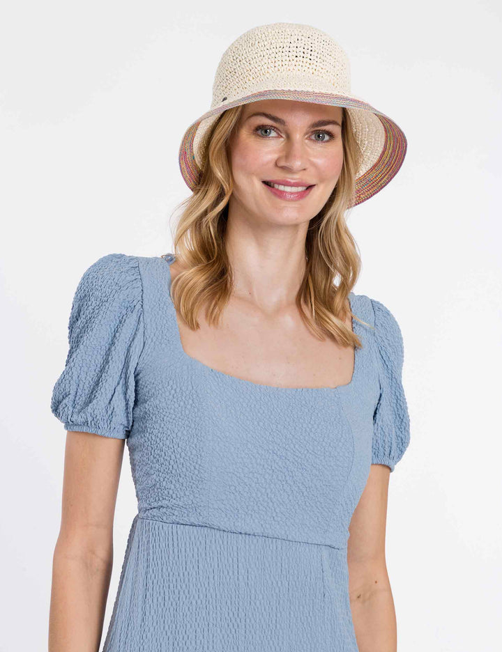 Loevenich Convertible Cloche with Contrast Trim
