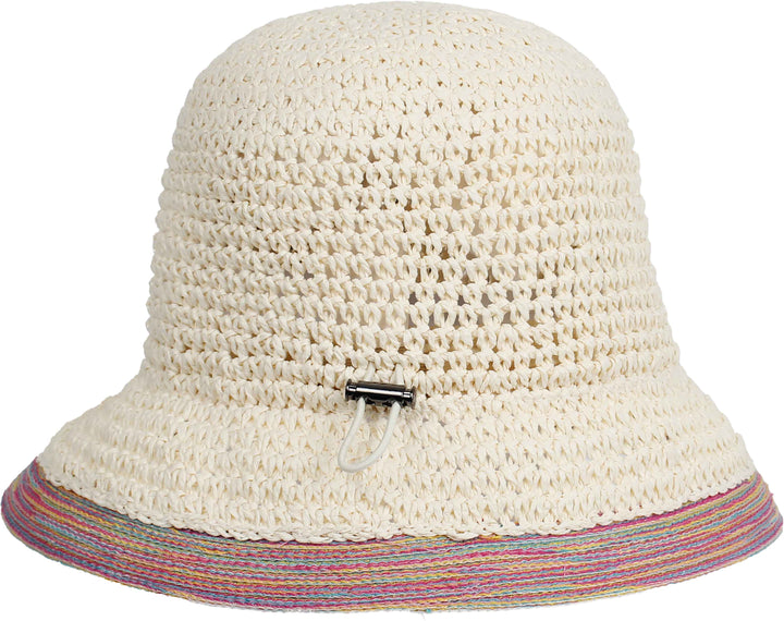 Loevenich Convertible Cloche with Contrast Trim