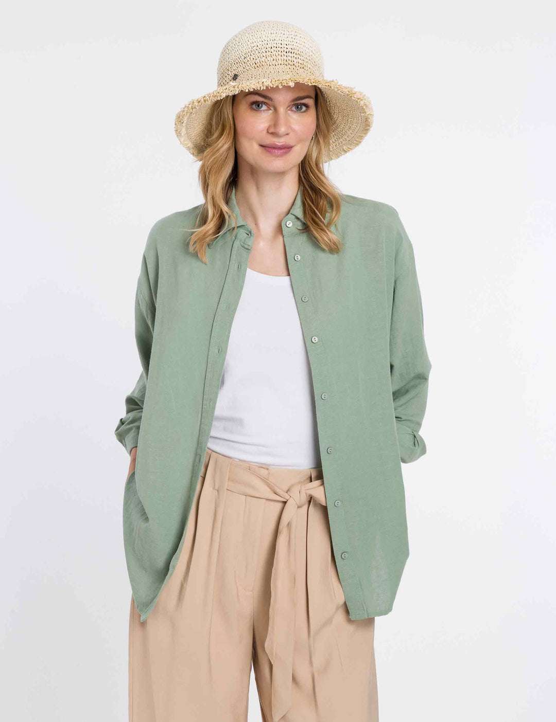 Loevenich Ombre Frayed Edge Cloche