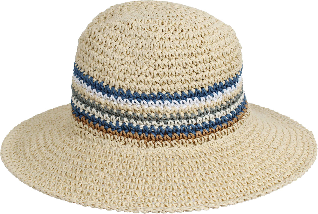 Loevenich Crochet Multi Stripes Fedora
