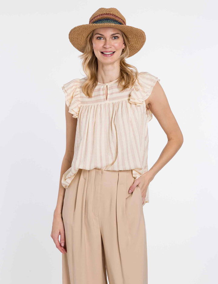 Loevenich Crochet Multi Stripes Fedora