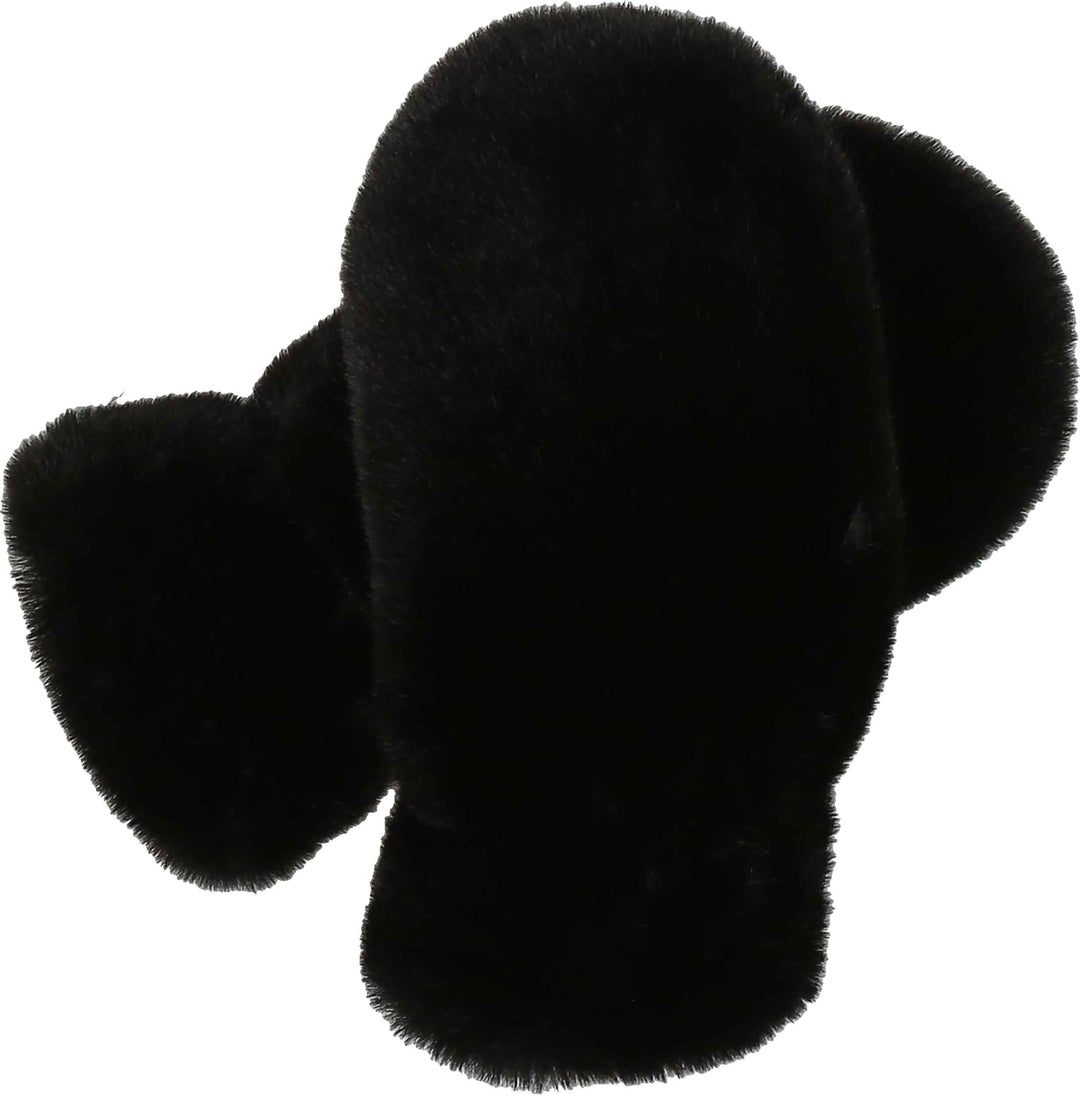 Faux Fur Solid Glitten