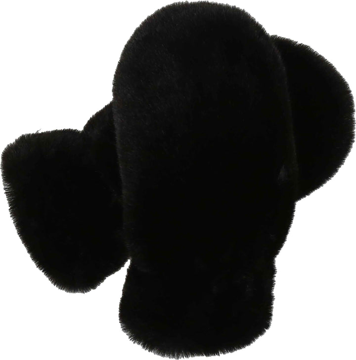 Faux Fur Solid Glitten