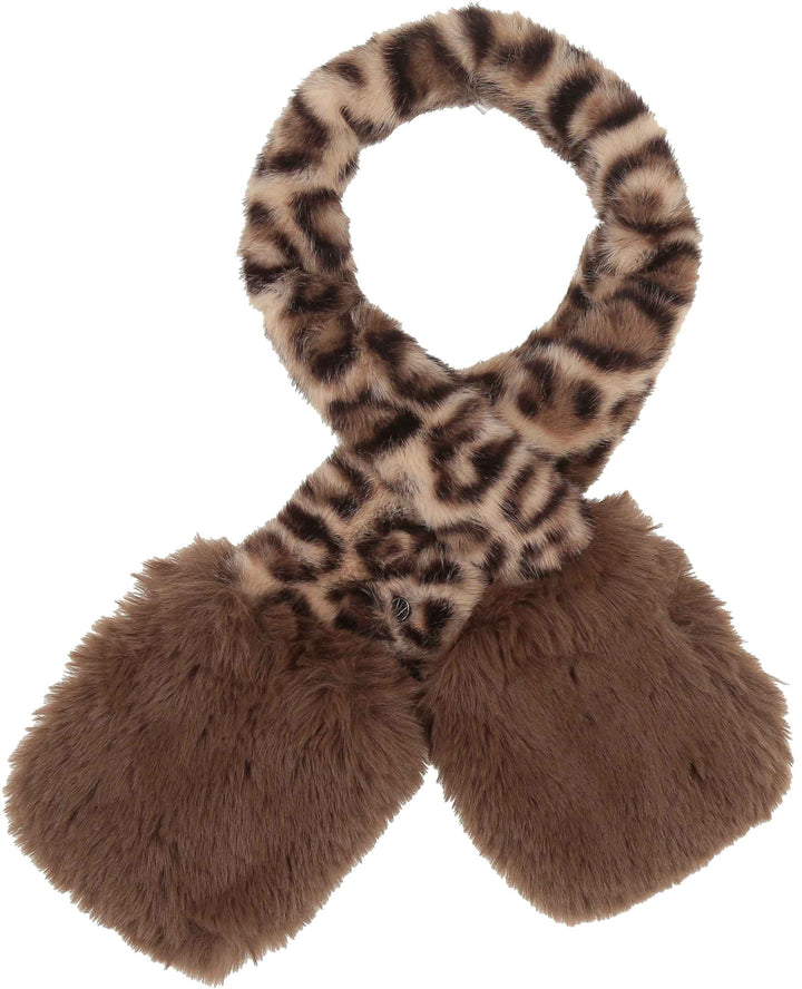 Faux Fur Leo Pull Thru Scarf