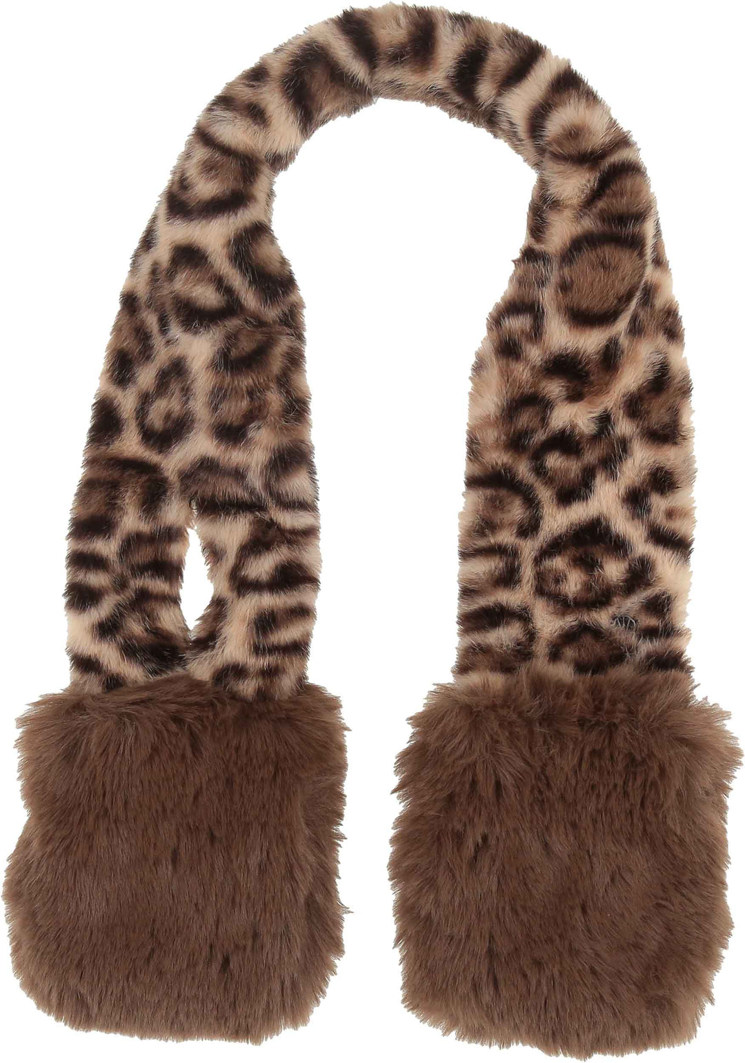 Faux Fur Leo Pull Thru Scarf