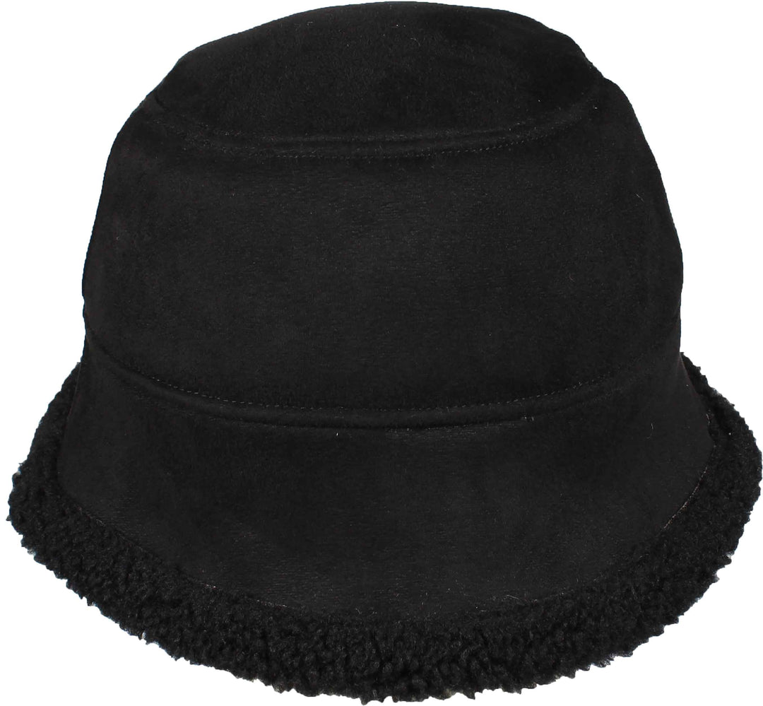 Sherpa Faux Suede Bucket Hat