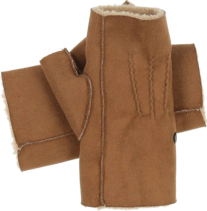 Sherpa Faux Suede Fingerless Handwarmer