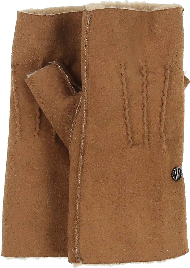 Sherpa Faux Suede Fingerless Handwarmer