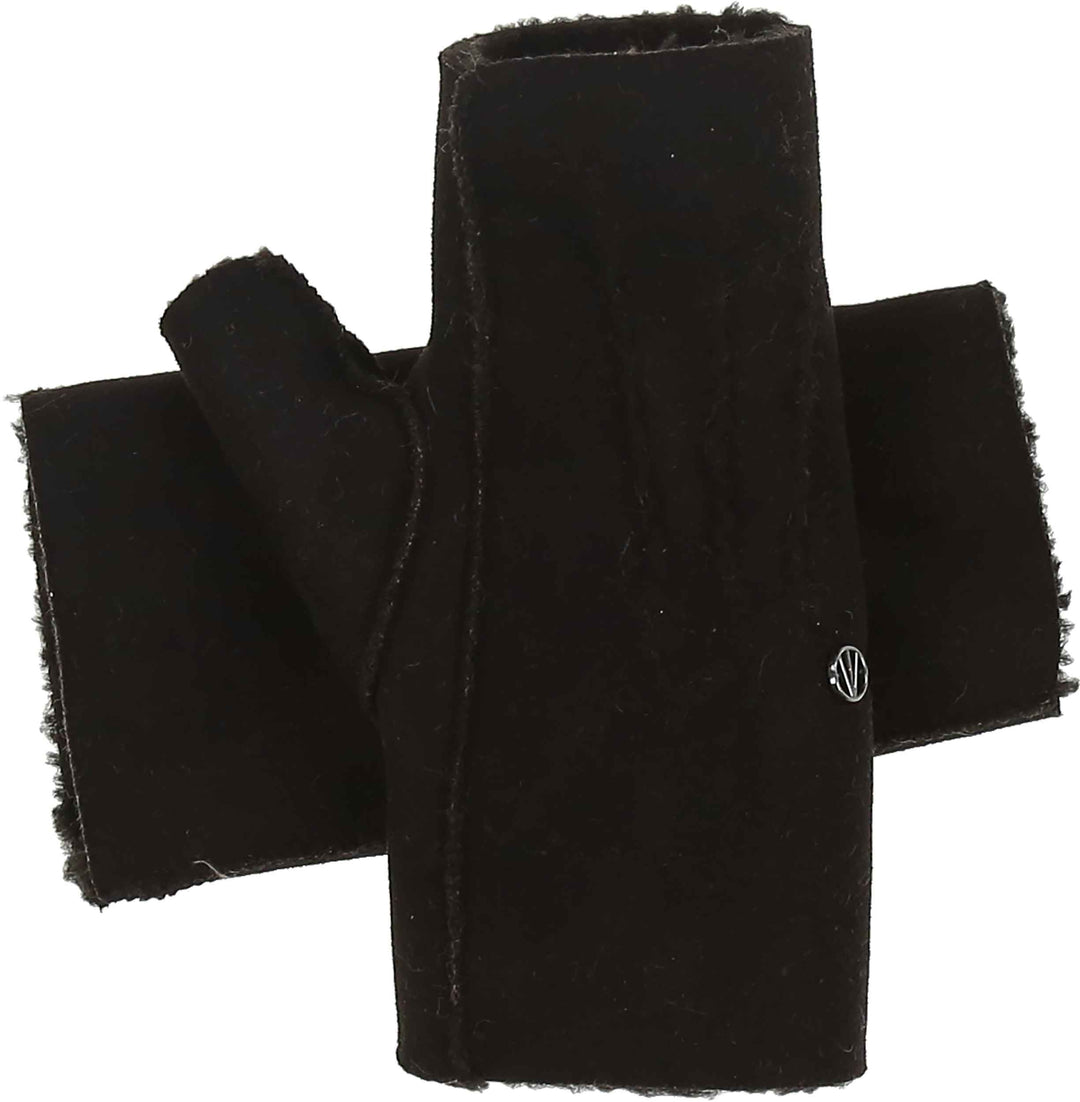 Sherpa Faux Suede Fingerless Handwarmer