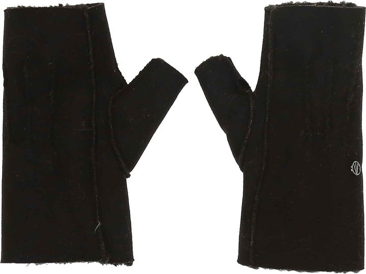 Sherpa Faux Suede Fingerless Handwarmer