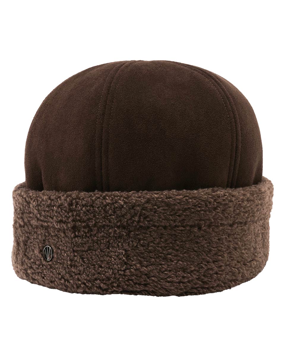 Loevenich Faux Suede Sherpa Brim Hat