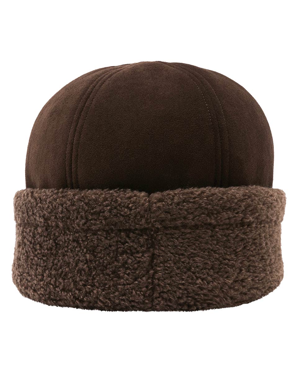 Loevenich Faux Suede Sherpa Brim Hat