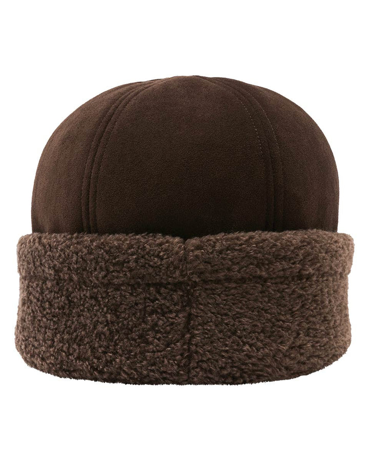 Loevenich Faux Suede Sherpa Brim Hat