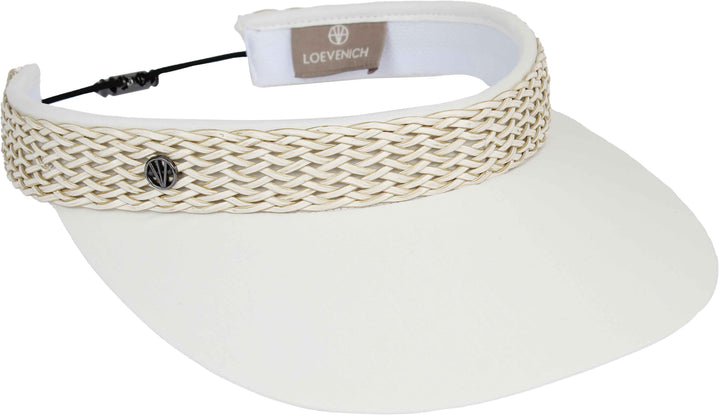 Loevenich Adjustable Visor with Braid Trim