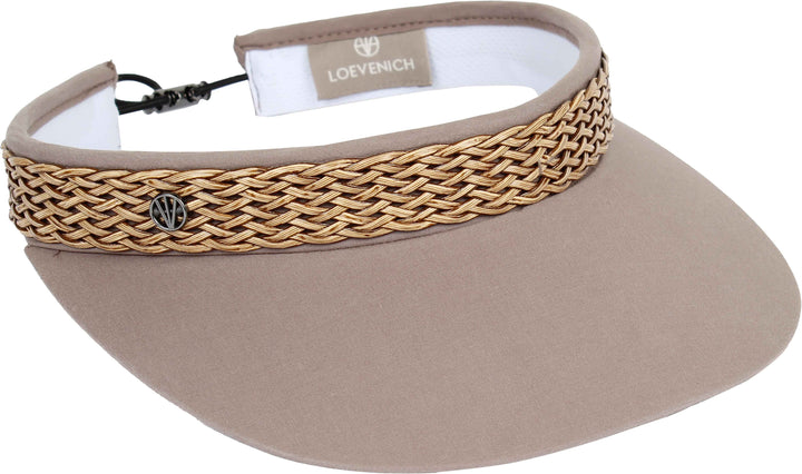 Loevenich Adjustable Visor with Braid Trim