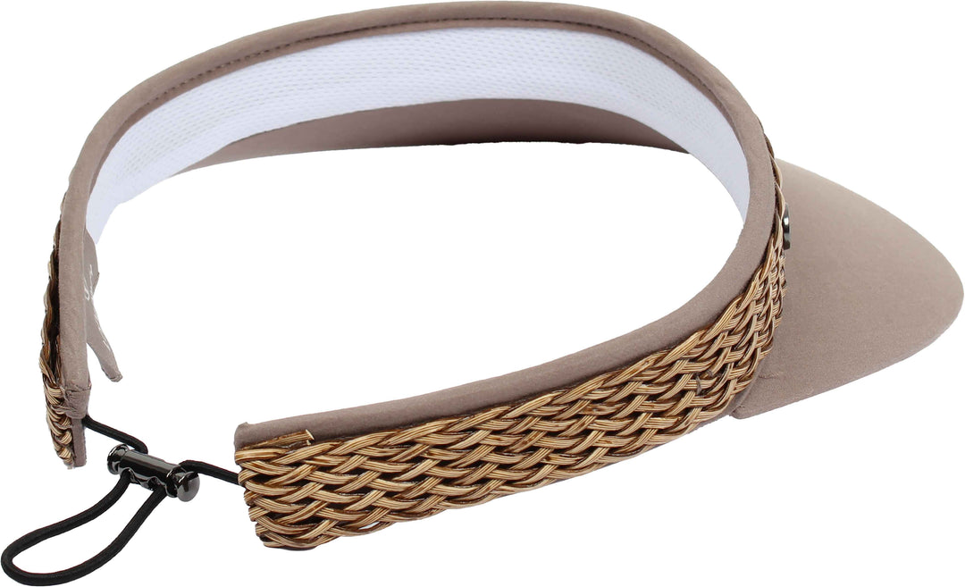 Loevenich Adjustable Visor with Braid Trim