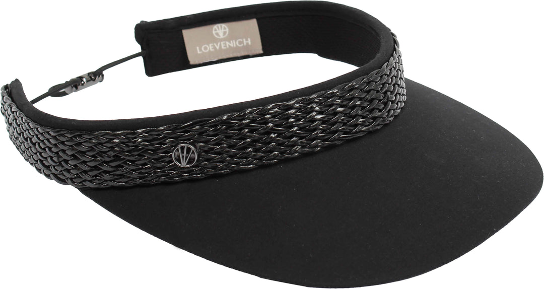 Loevenich Adjustable Visor with Braid Trim