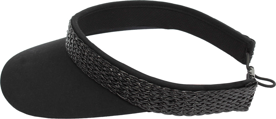 Loevenich Adjustable Visor with Braid Trim