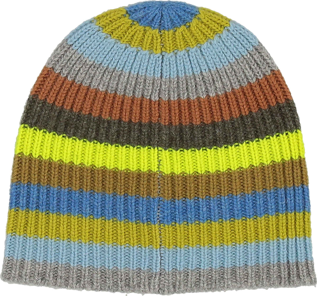 Signature Multi Stripe Knit Slouch Beanie