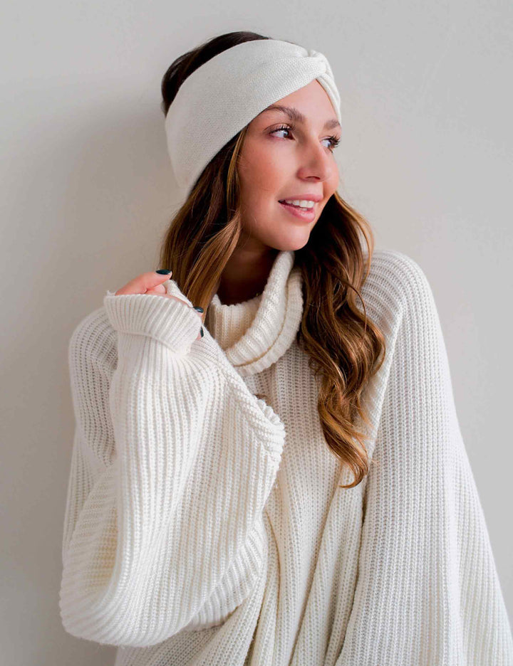 Signature Jersey Knit Cashmere Headband