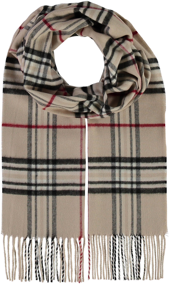 Fraas Plaid Cashmink Scarf