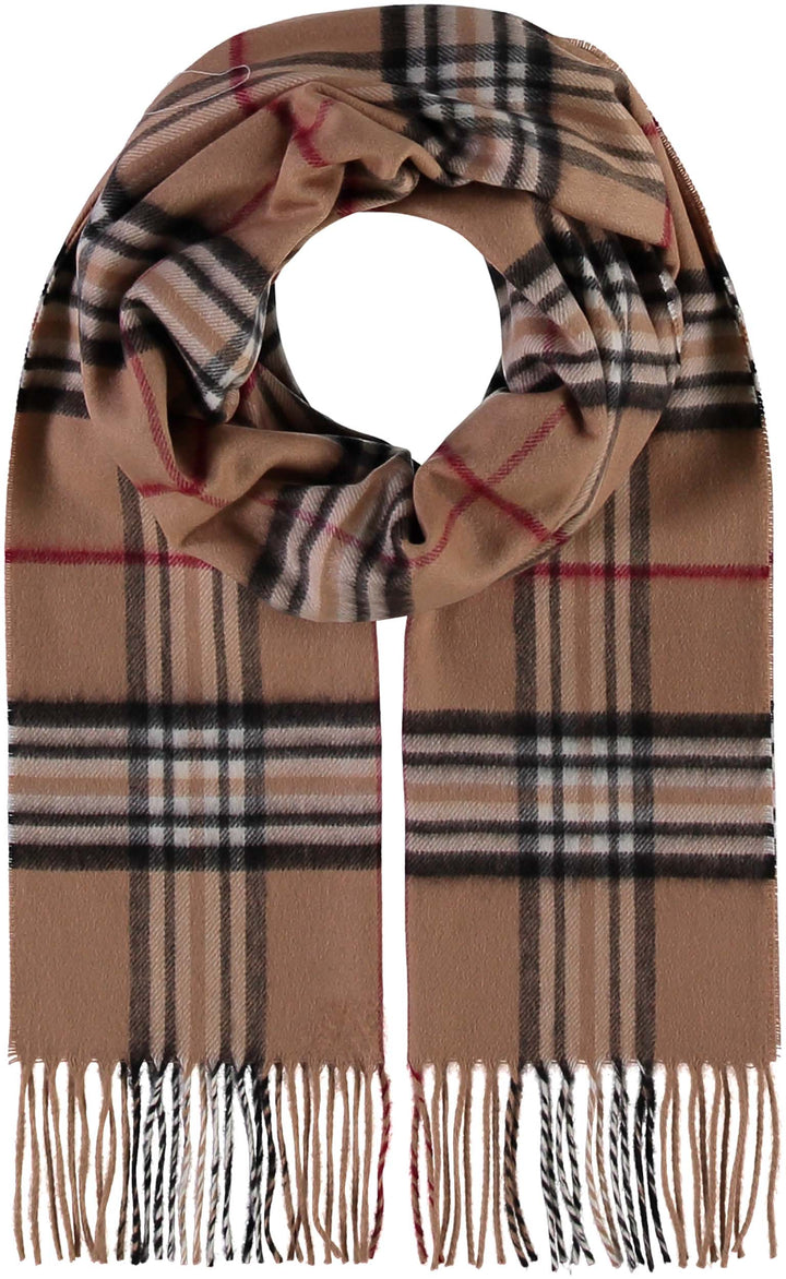 Fraas Plaid Cashmink Scarf