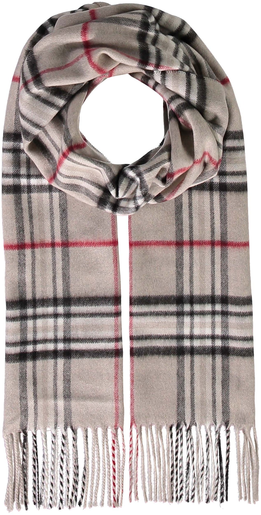 Fraas Plaid Cashmink Scarf