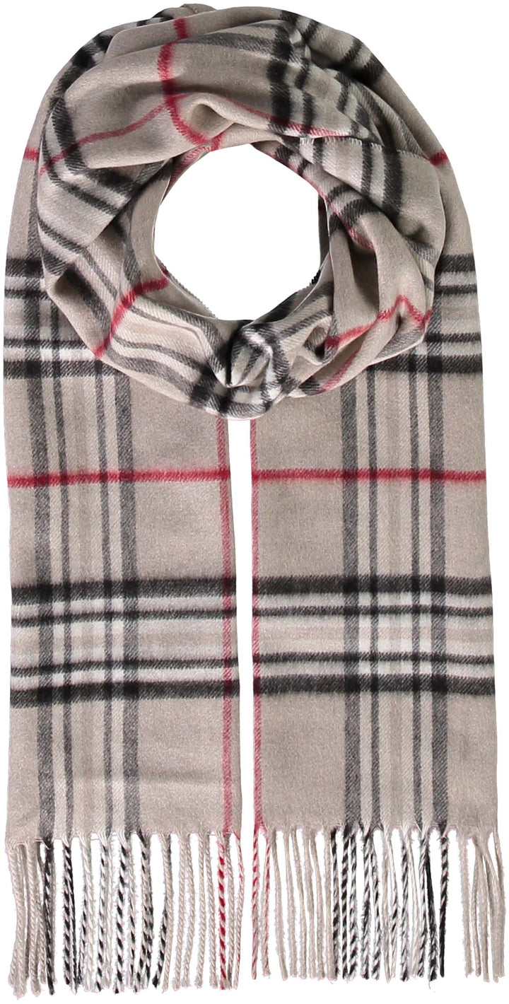 Fraas Plaid Cashmink Scarf