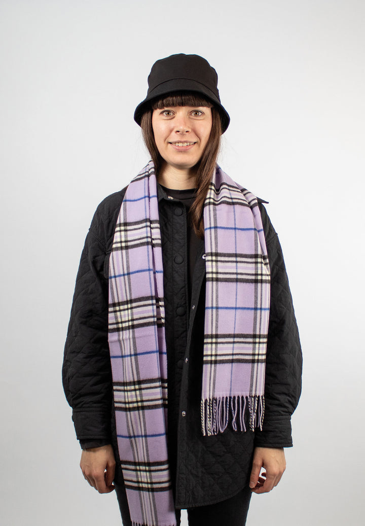 Fraas Plaid Cashmink Scarf