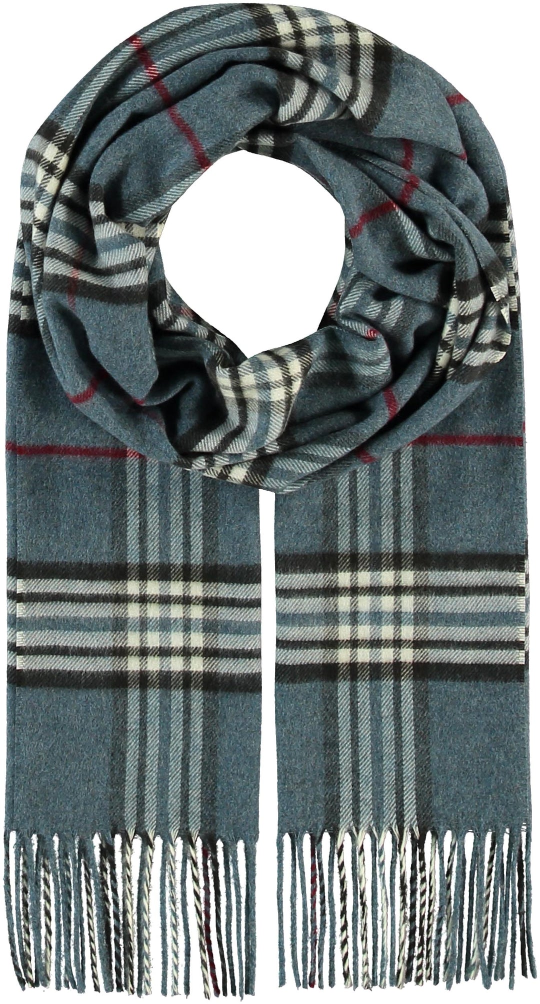 Fraas Plaid Cashmink Scarf