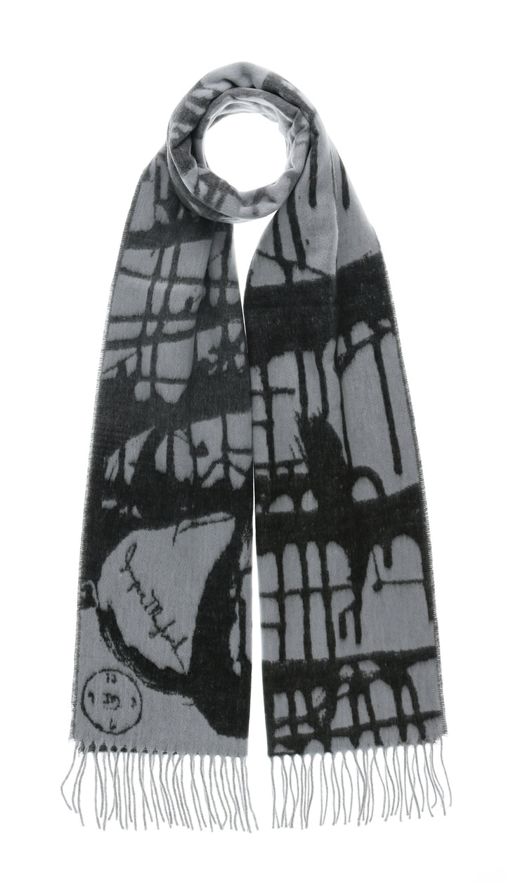 Jumper Maybach X FRAAS "Matrix" Recycled Cotton Scarf - Silver