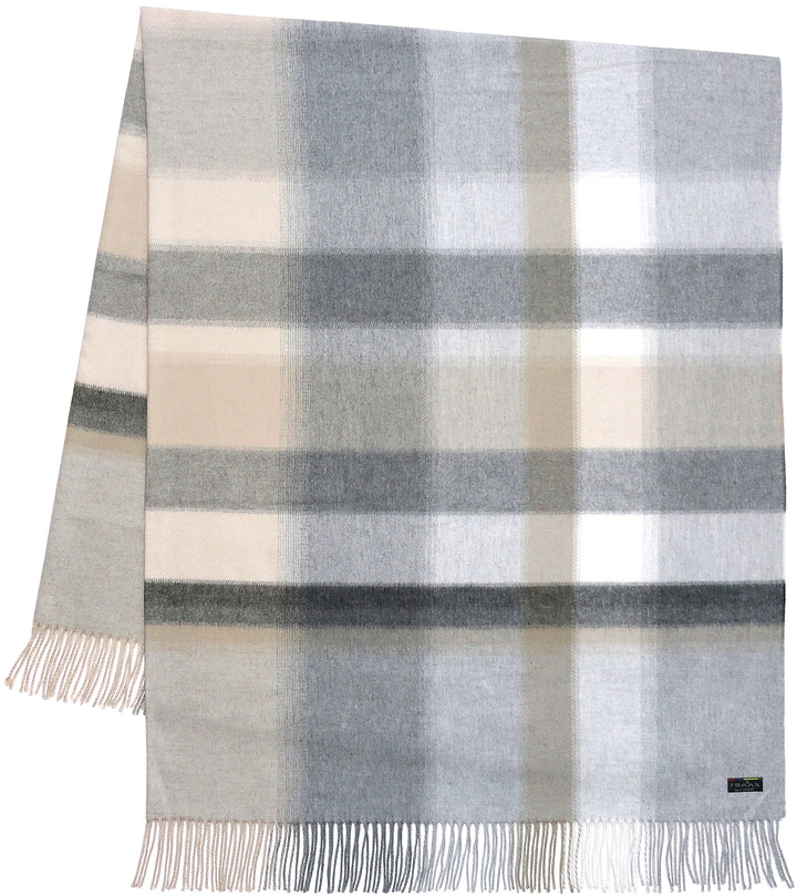 Blurred Plaid Woven Cashmink Throw