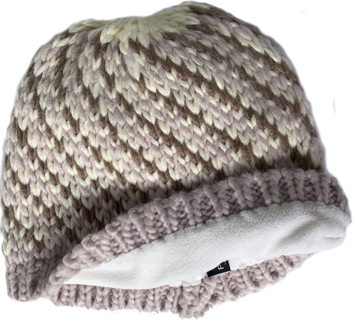 Stripe Space Dye Fleece Lined Hat