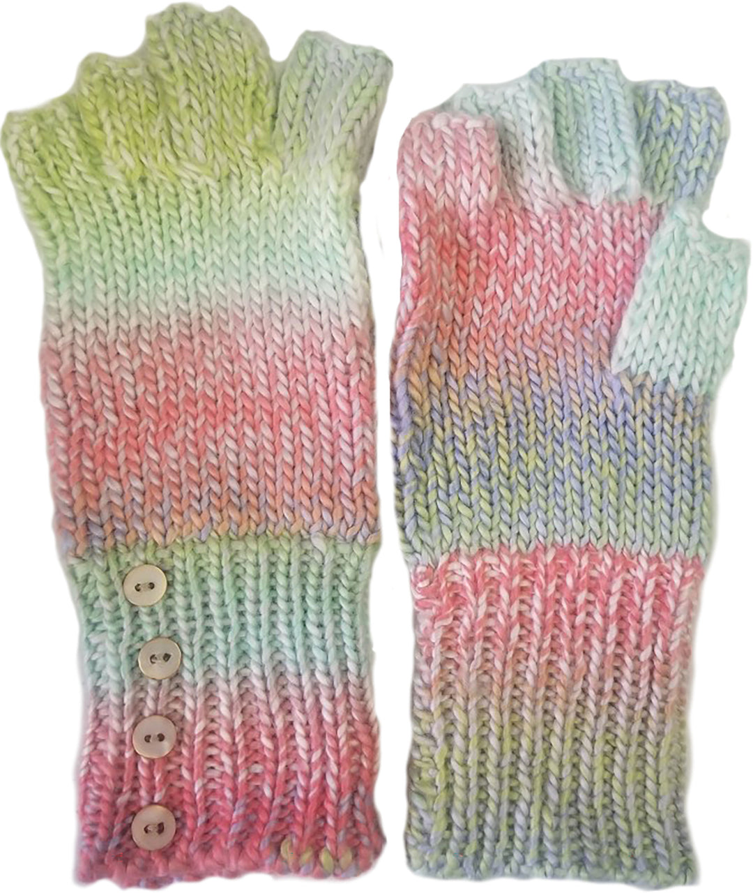 Space Dye Knit Fingerless Glove
