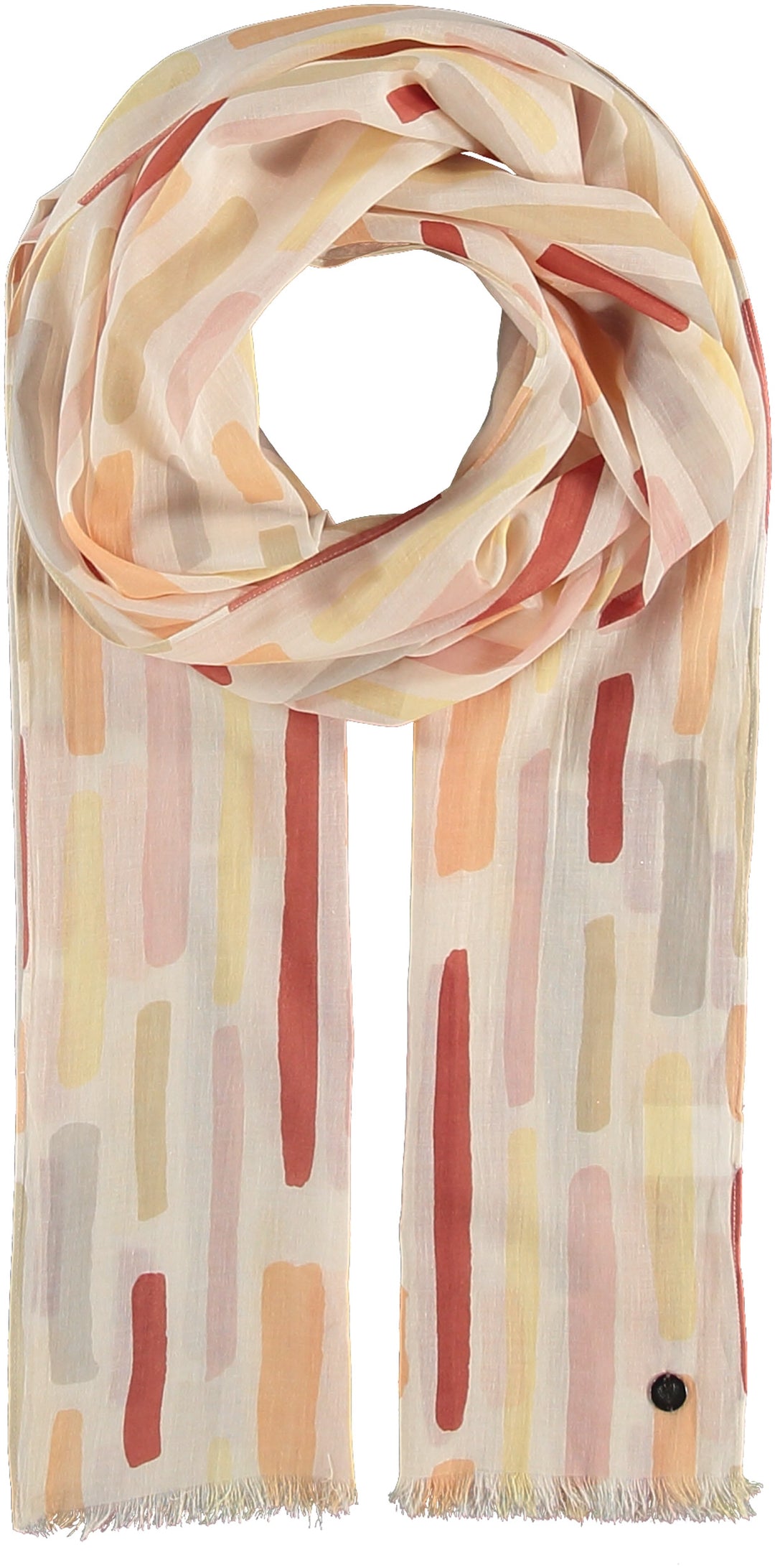 Dash Stripe Cotton Print Scarf