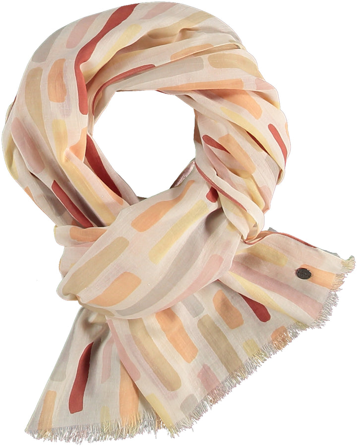 Dash Stripe Cotton Print Scarf